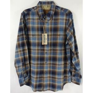 Outdoor Life Flannel Button Shirt Men Small Western Chest Pockets Cotton 826